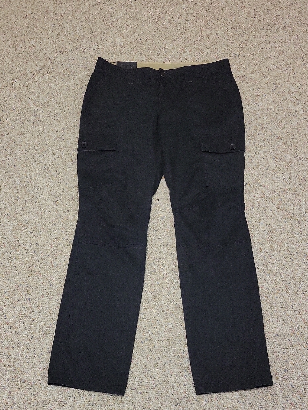 Banana Republic Ryan Fit Black Cargo Pants 8P New Gorpcore Goth Midrise Womens